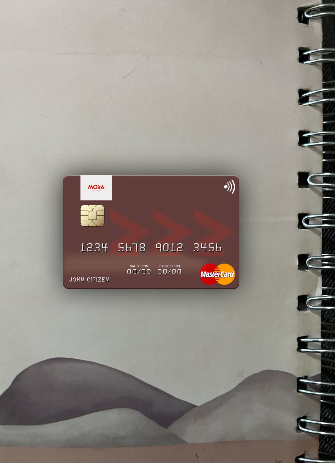 Download Mozambique Banco Moza mastercard photolook front Photoshop template